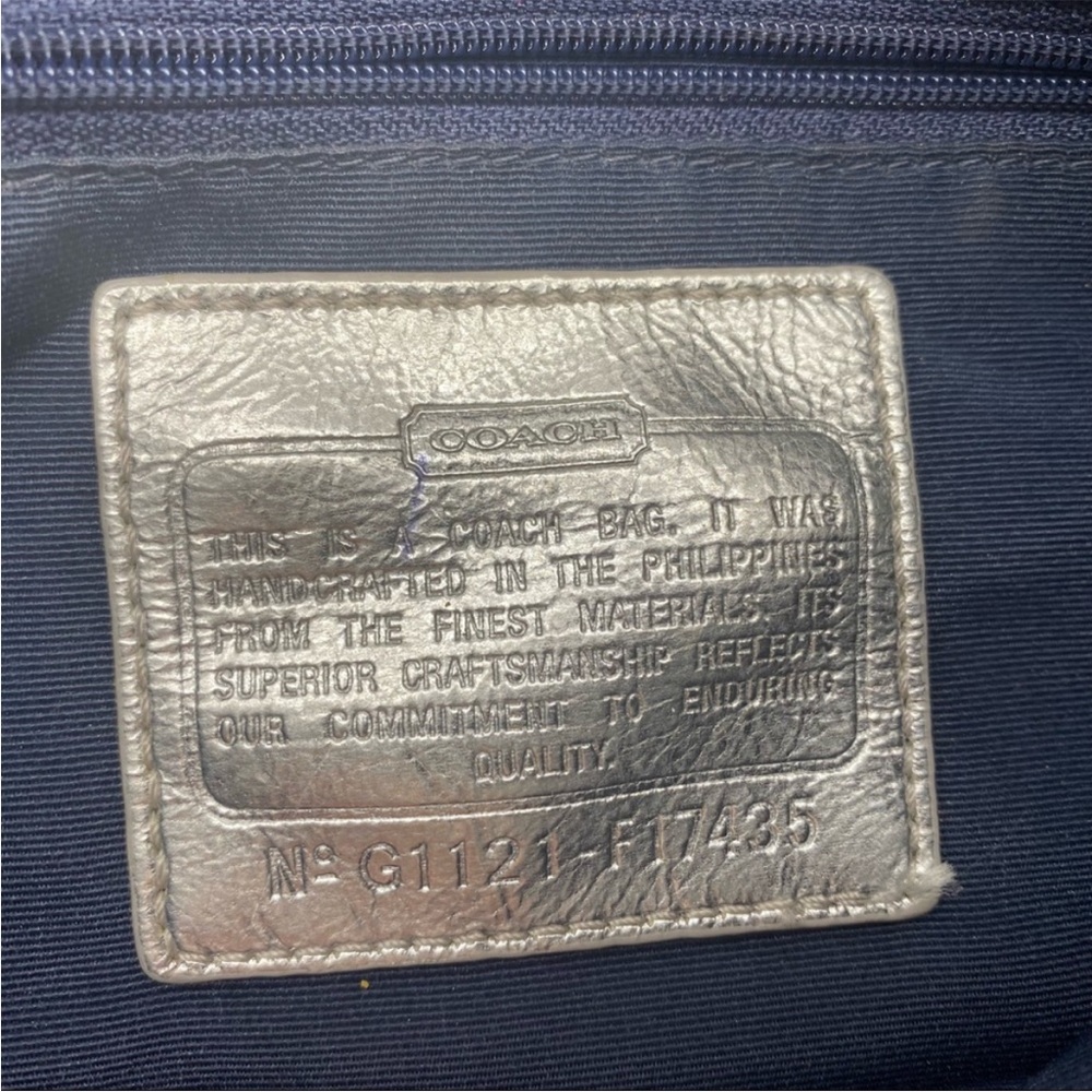 Coach Black and Silver Crossbody Bag - Picture 7 of 8